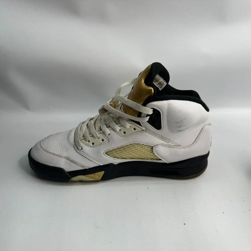 Men’s‎ Air Jordan 5 Retro Olympic 2016 White Gold Sz 10 136027-133